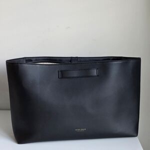 Mina Baie Black Vegan Leather Insert Organizer